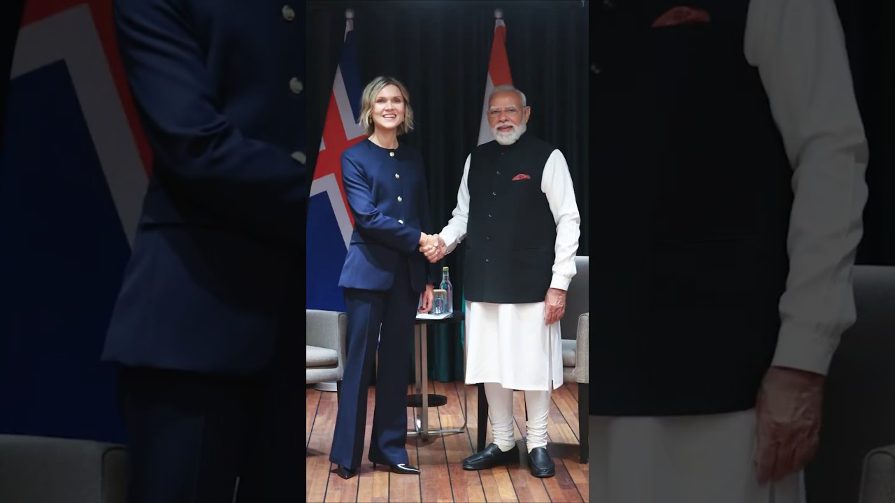 PM Modi met his Iceland counterpart Kristr&uacute;n Frostad&oacute;ttir in Oslo, Norway | #shorts