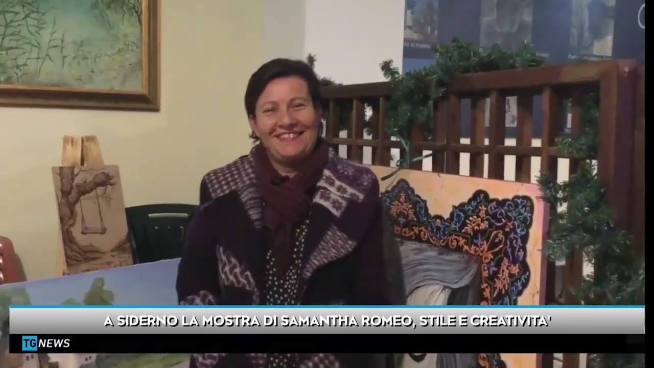 Tg Tele Mia - Siderno, mostra Samantha Romeo 2025.
