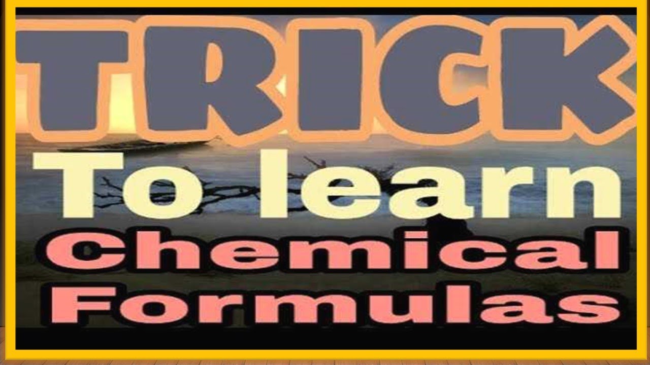 Tricks To Learn Chemical Formula(1-30) | Science Session - 38
