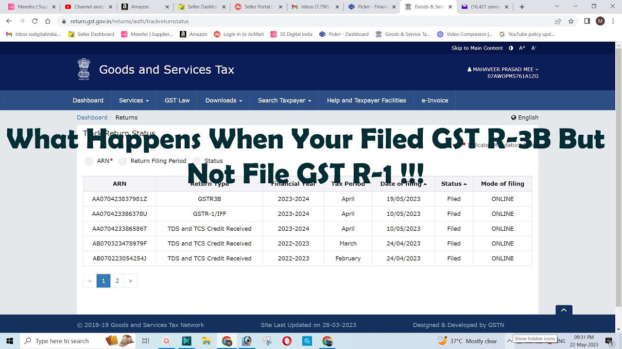 What Happens When Your Filed GSTR-3B But Not File GST-R1 !!!