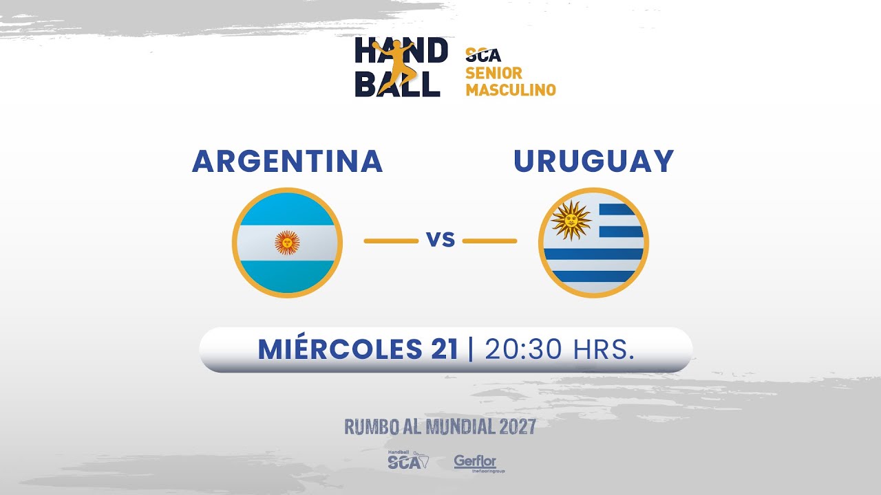 🏆🤾‍♀️ EN VIVO | HANDBALL SCA SENIOR MASCULINO | 🇦🇷 ARGENTINA vs URUGUAY 🇺🇾