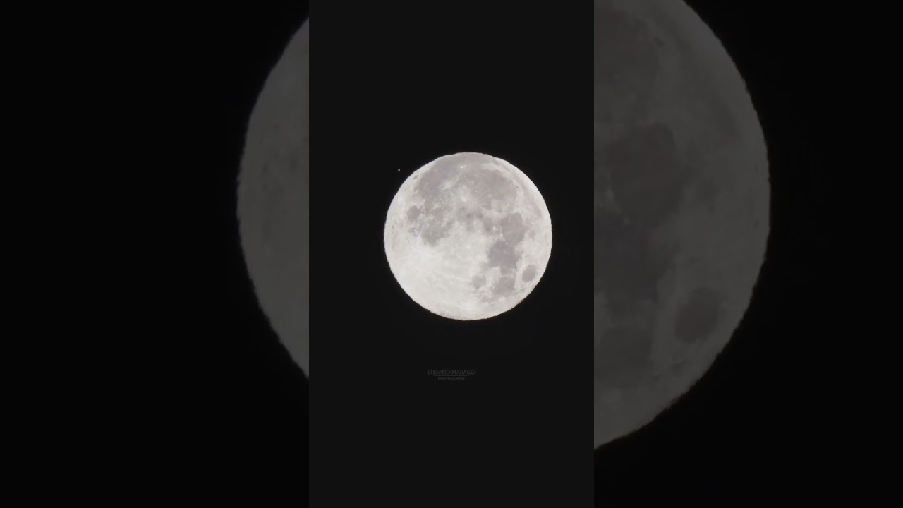 L&rsquo;occultazione di Marte da parte della Luna. Ripresa di Stefano Maraggi