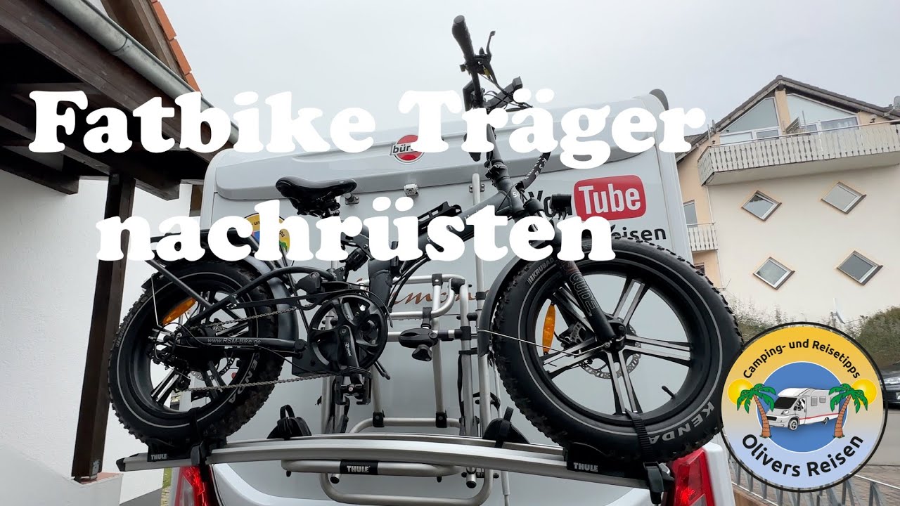 Thule Fatbike Träger einfach  nachrüsten für #Wohnmobil