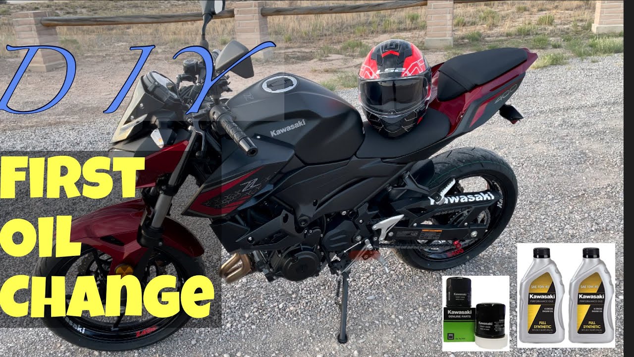 Kawasaki Z400 First Oil Change | DIY