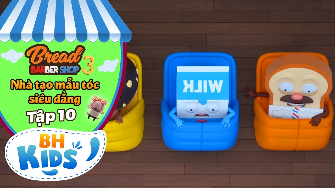Nhà Tạo Mẫu Tóc Siêu Đẳng - Sữa Đậu Nành Miền Quê - Hoạt Hình BreadBarbershop EP10 SS3