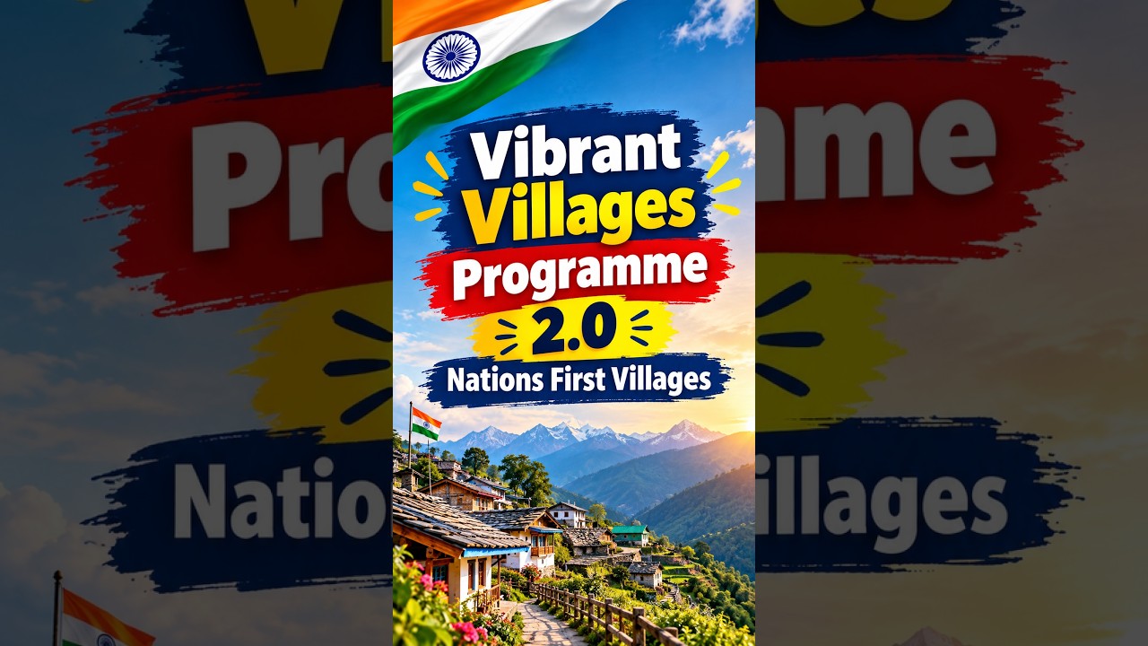 🔥 Vibrant Villages Programme 2.0 | Nations First Villages| Important Current Affairs |UPSC EPFO 2026