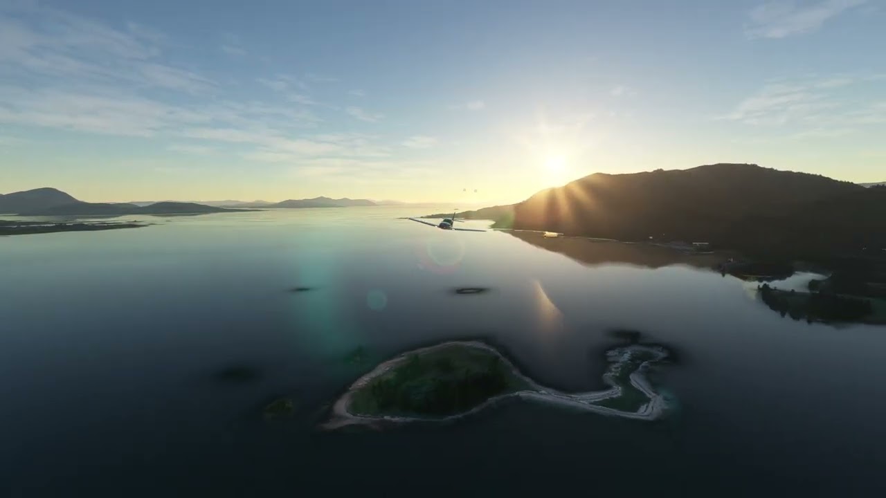 Coastal Flight from Stokmarknes,  Nordland,  Norway to Evenes, Nordland, Norway