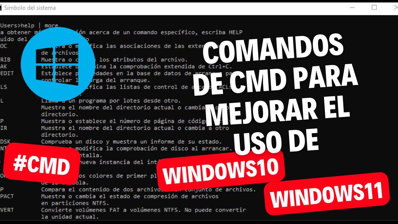 🔧Comandos de CMD para mejorar el uso de Windows 10 y 11