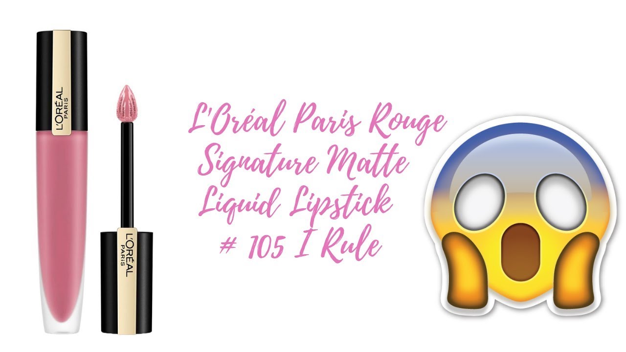 Помада-новинка от L&acute;Oreal Paris: Rouge Signature Matte Liquid Lipstick. Не советую!