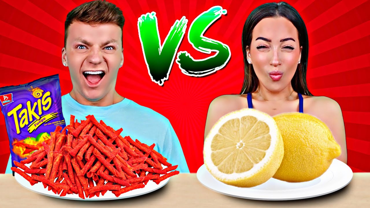 ЧЕЛЛЕНДЖ: КИСЛАЯ ЕДА ПРОТИВ ОСТРОЙ ЕДЫ | Cringe Fam