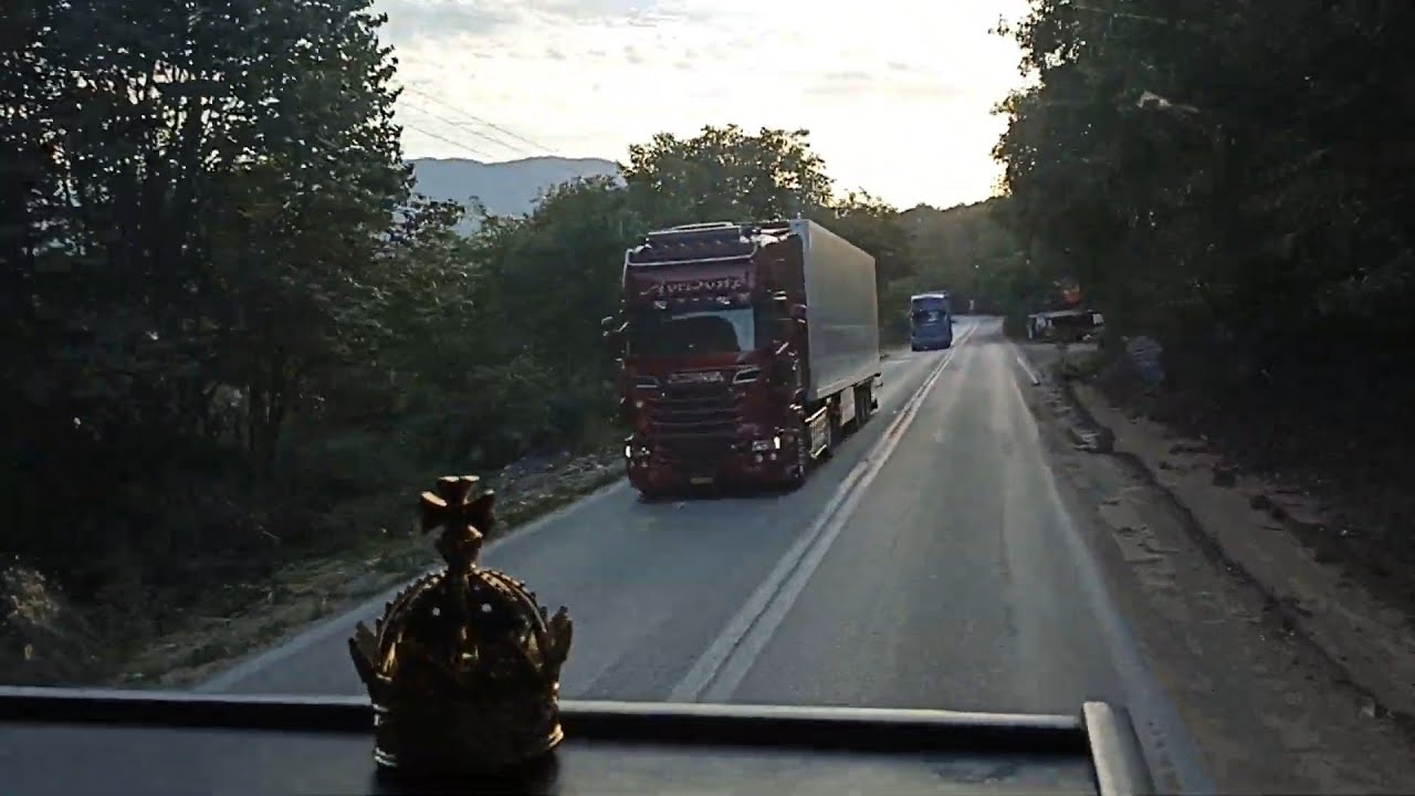 Διαδρομή Καλαμπάκα - Μουργκάνι με πολλά φορτηγά