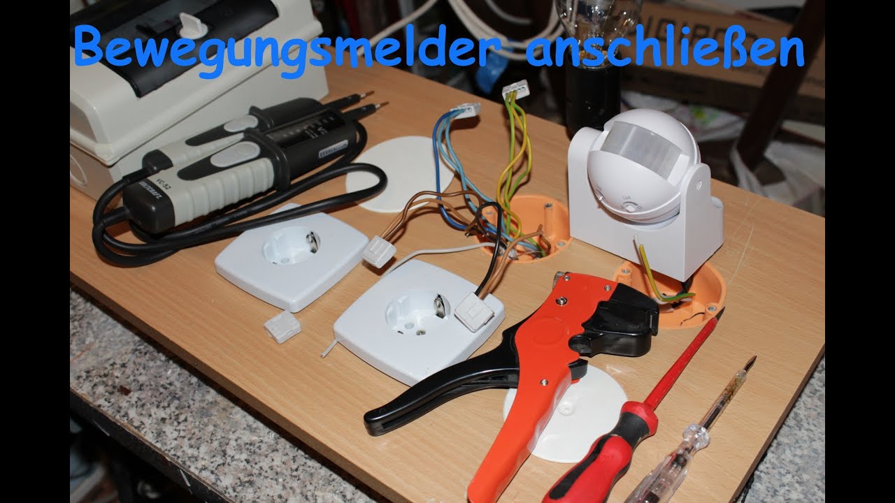 Bewegungsmelder anschließen