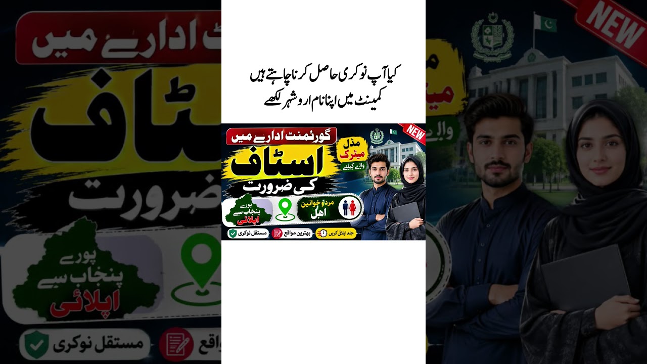 Government Jobs 2026 | Latest Govt Jobs in Pakistan | All Pakistan Male & Female | Apply Online