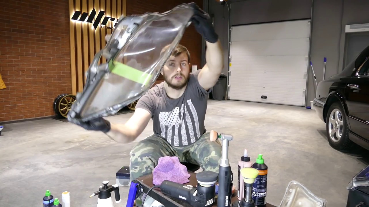 Полировка фар. Как убрать мутность внутри фары ? Часть 1