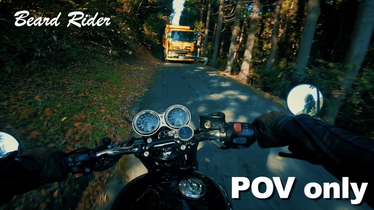 [046] POV Only Bonneville T120 New Camera Test Ride | Pure Exhaust Sound [2024 Autumn]