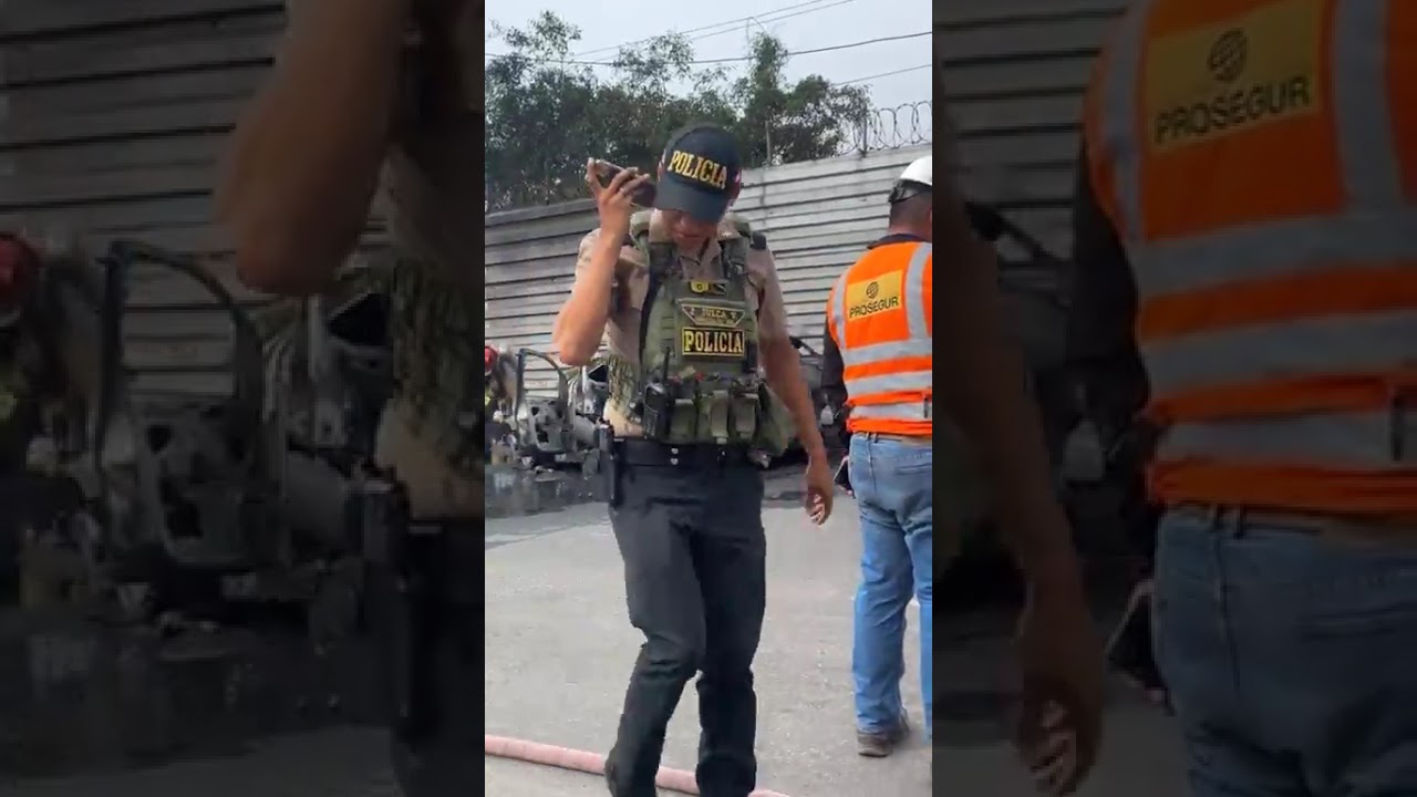 🔴CARRO SE INCENDIA EN PLENA AVENIDA FAUCETT‼️