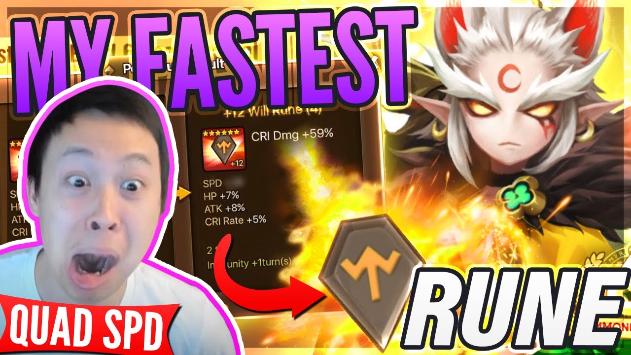 QUAD SPEED!? The BEST Rune On My Account!? - Dream Event Rune! - Summoners War