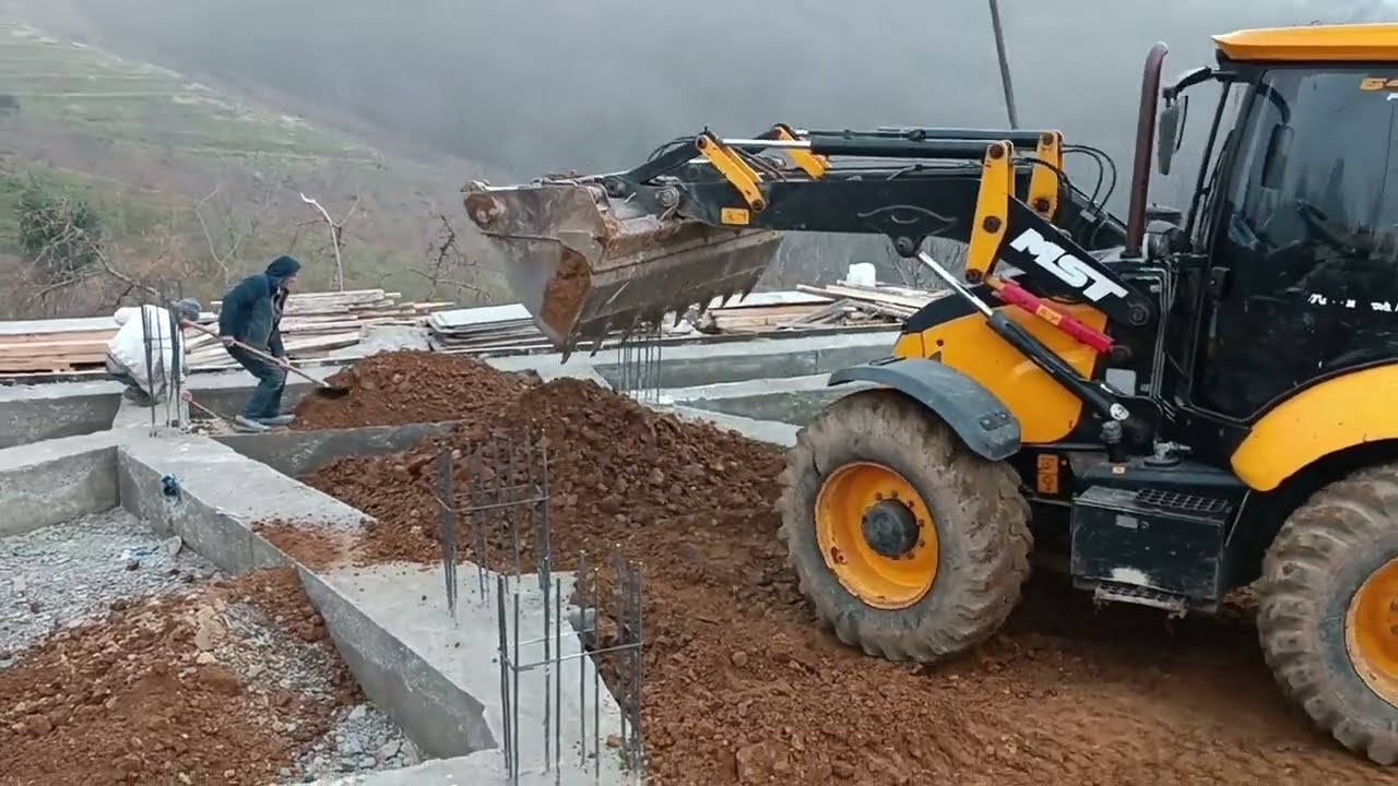 M S T | EV TEMELİ DOLGU ÇALIŞMASI | HOUSE FOUNDATION FILLING WORK | ENJOY WATCHING [ÖNDER HAFRİYAT]