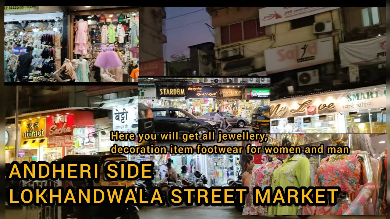 Visit to lokhandwala market mumbai andheri west area shopping market local street market