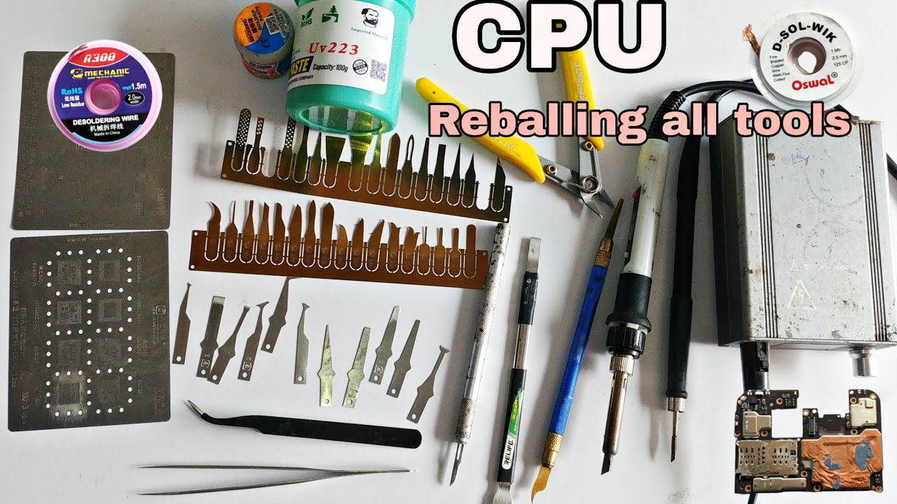 CPU REBALLING ALL TOOLS | Ic Reballing All Tools