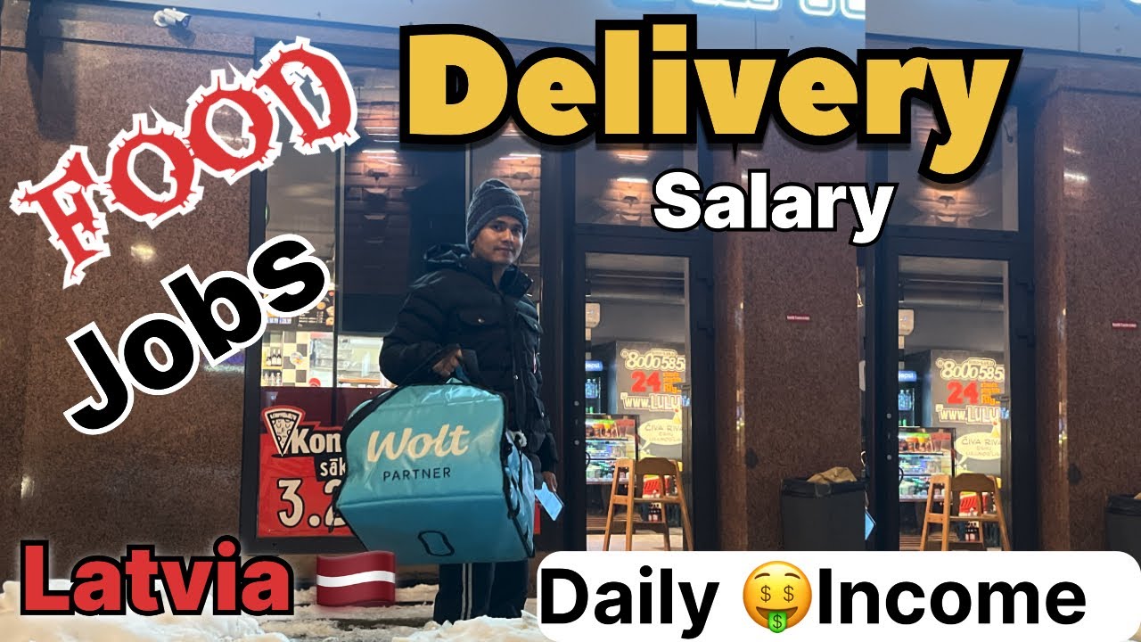 FOOD Delivery Part-time Jobs in Latvia🇱🇻 |Earning €150Day Wolt Food  job for students #vlog #latvia