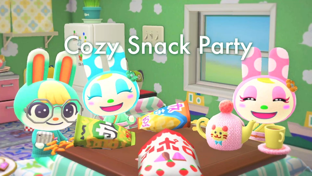 ACNH BGM 🍭 Cozy Japanese Snack Party 🎉｜Lo-fi Music & Gentle Bird Ambience | Study · Relax · Work