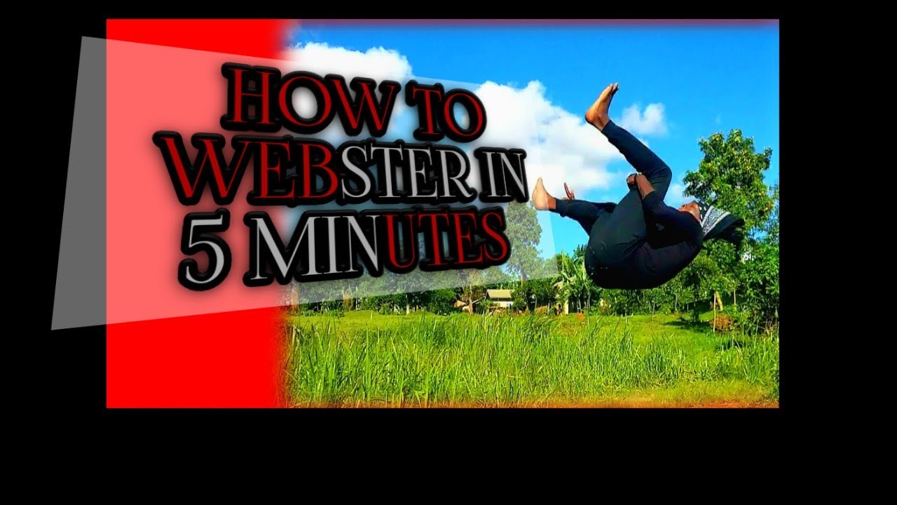 HOW TO WEBSTER IN JUST 5 MINUTE