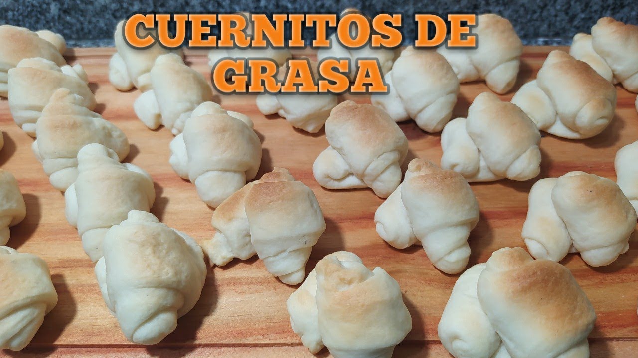 Como hacer Cuernitos de Grasa, CASEROS, SIN VUELTAS