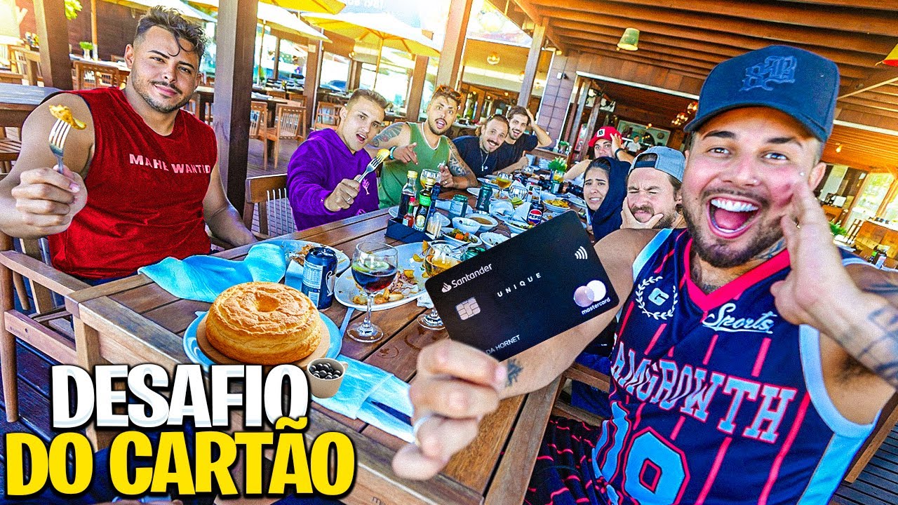 DESAFIO DO CARTAO NA PRAIA DE BC !!! * o desafio mais caro de todos *  caiu no cartão dele 😱