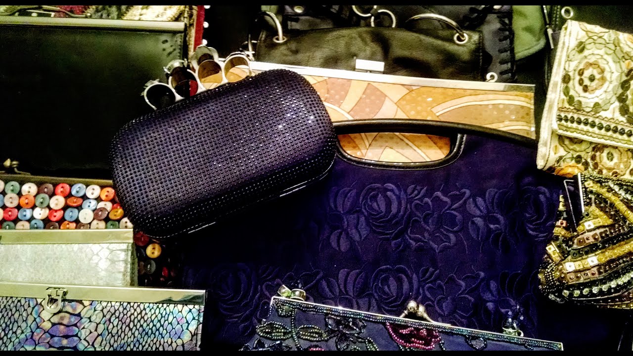 ASMR Show & Tell Clutch Purse Collection (whisper gum chewing scratching fabric)
