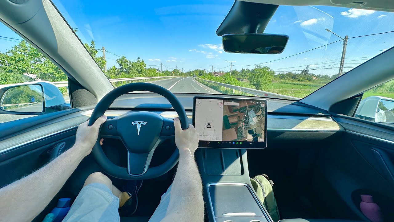 Test przyspieszenia Tesli Model Y RWD SR 0-100 2023