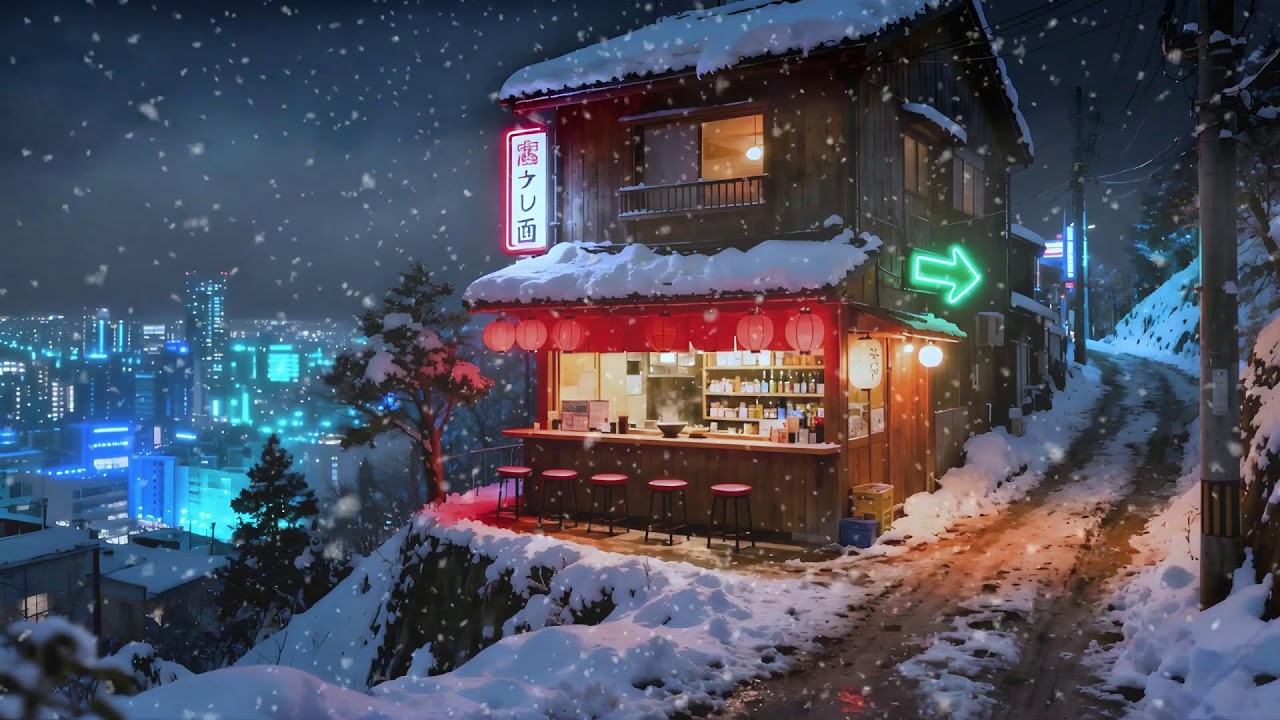 Quiet Night Ramen & Coffee ☕🍜 | Relaxing Tokyo Lofi Ambience