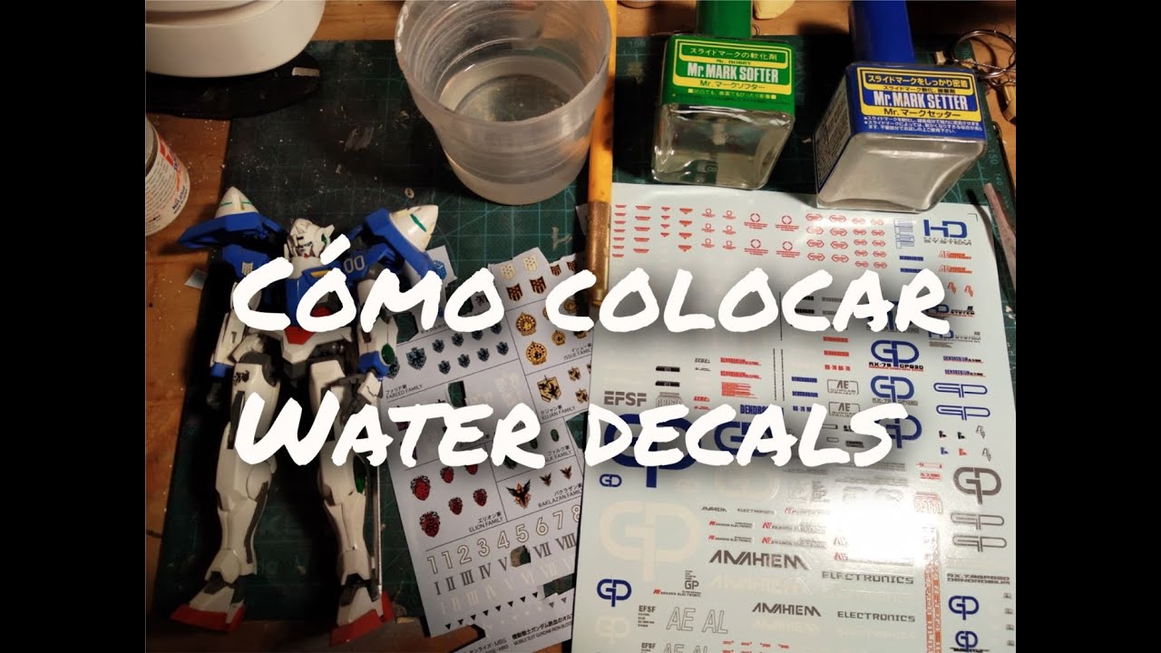 Cómo colocar water decals