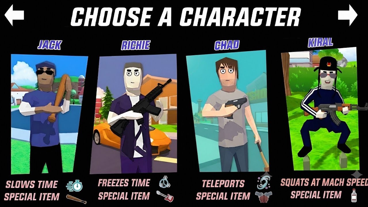 HOW To UNLOCK ALL CHARACTERS in Dude Theft Wars.🔥😍