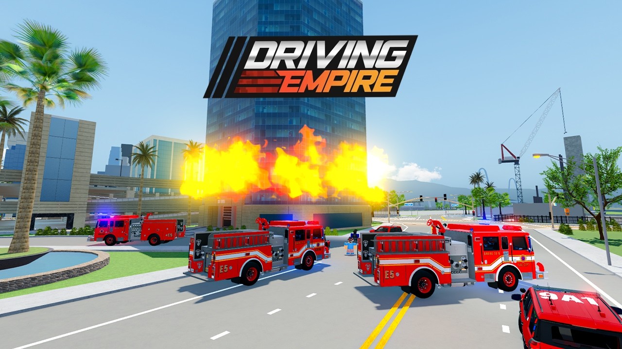 Huge Fire Roleplay In Driving Empire!