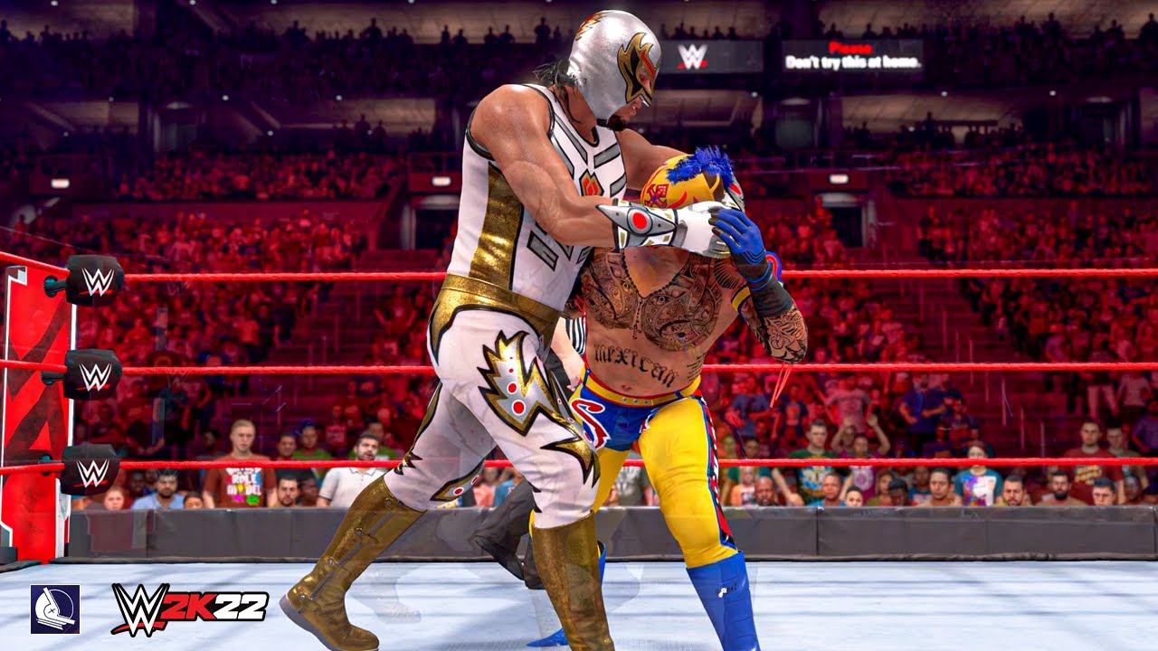 WWE 2K22 Gran Metalik vs Rey Mysterio Raw 2019 (2K SHOWCASE MODE)