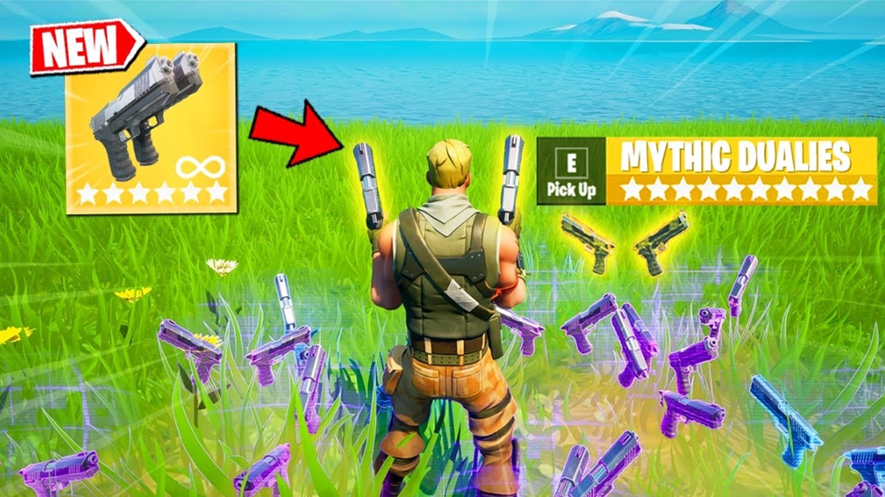 Fortnite Except I Only Use NEW Dual Pistols (Overpowered)