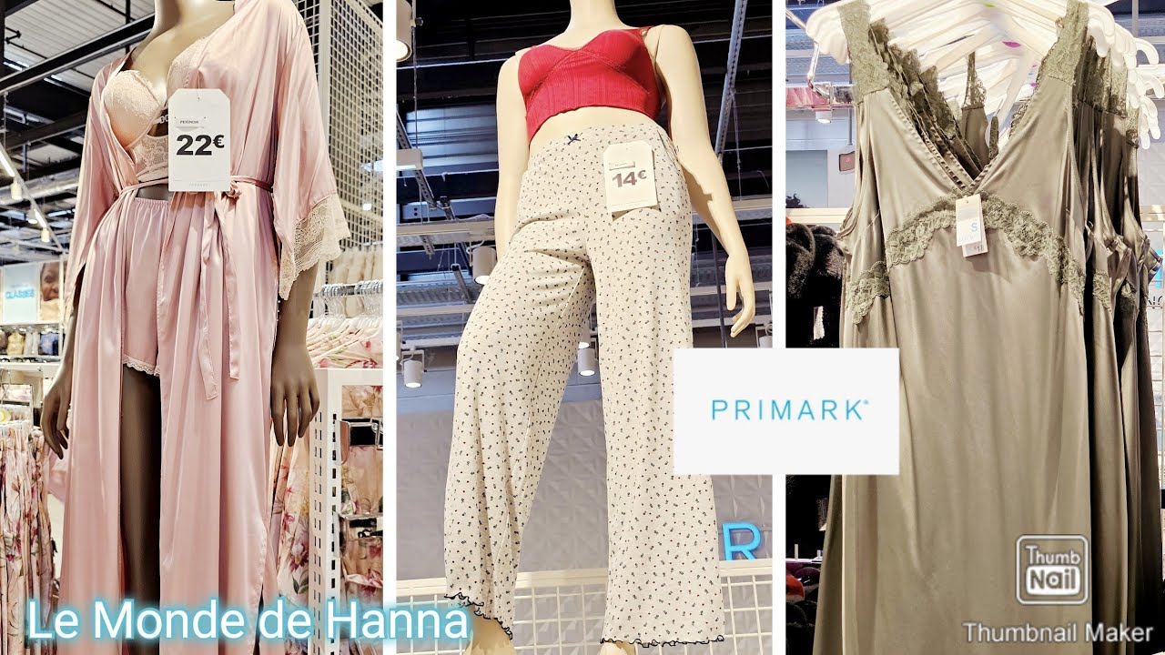 PRIMARK FRANCE 27-08 PYJAMAS LINGERIE FEMME 🚺