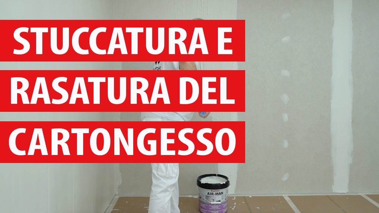Sistema per la stuccatura e rasatura del cartongesso con lo stucco in pasta - Baixens
