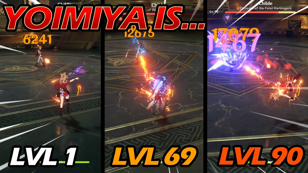 YOIMIYA COMPLETE SHOWCASE LVL 1-90 INCLUDING 4 STAR F2P WEAPON | GENSHIN IMPACT
