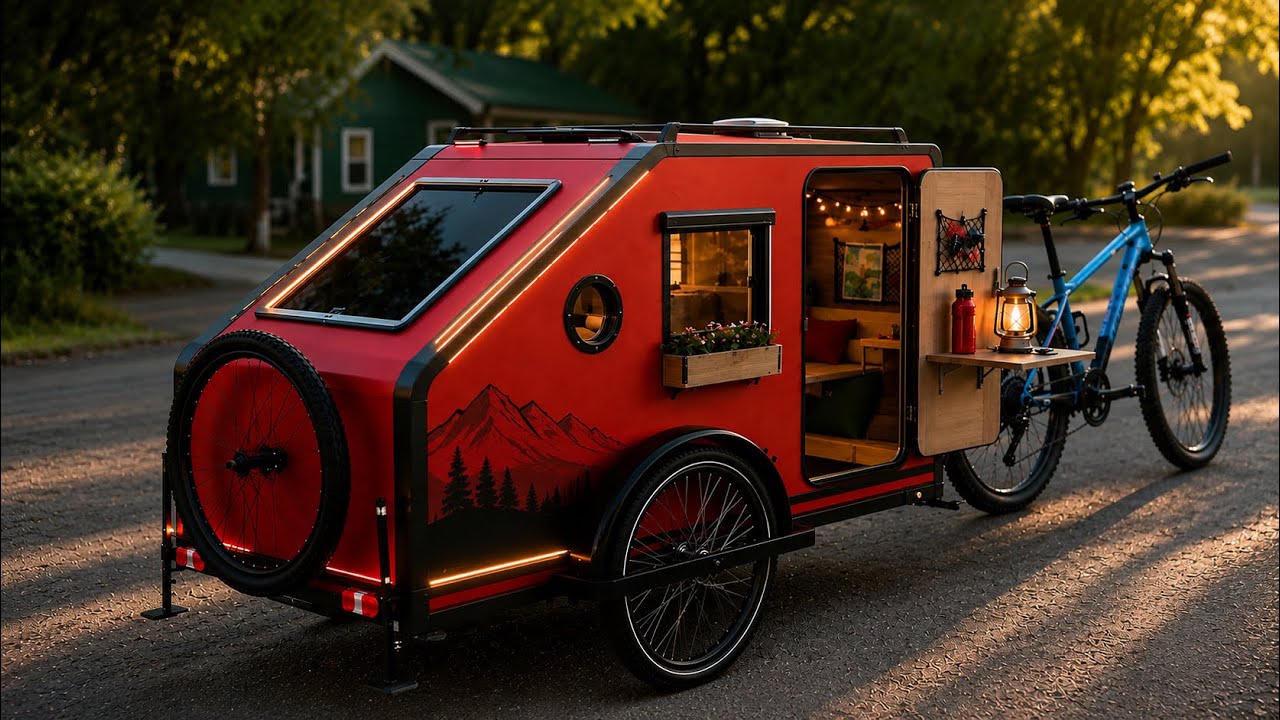 I Built a DIY Bicycle Camper Trailer You Won&rsquo;t Believe the Result! 🚲🏕️