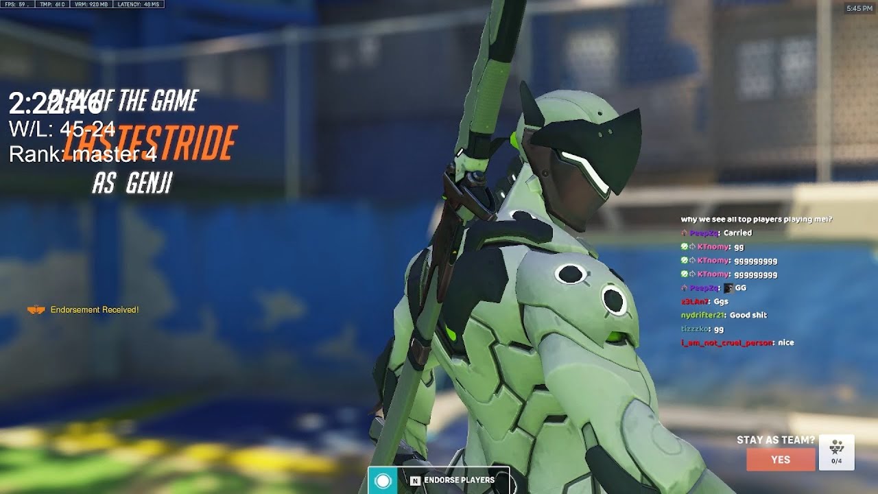 THE FASTEST GENJI EVER - NECROS! GENJI OWERWATCH 2 SEASON 1 GAMEPLAY