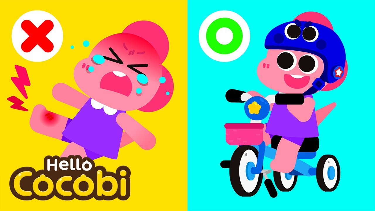 Captain Helmet | Safety Tips Song | Nursery Rhymes for Kids | Hello Cocobi