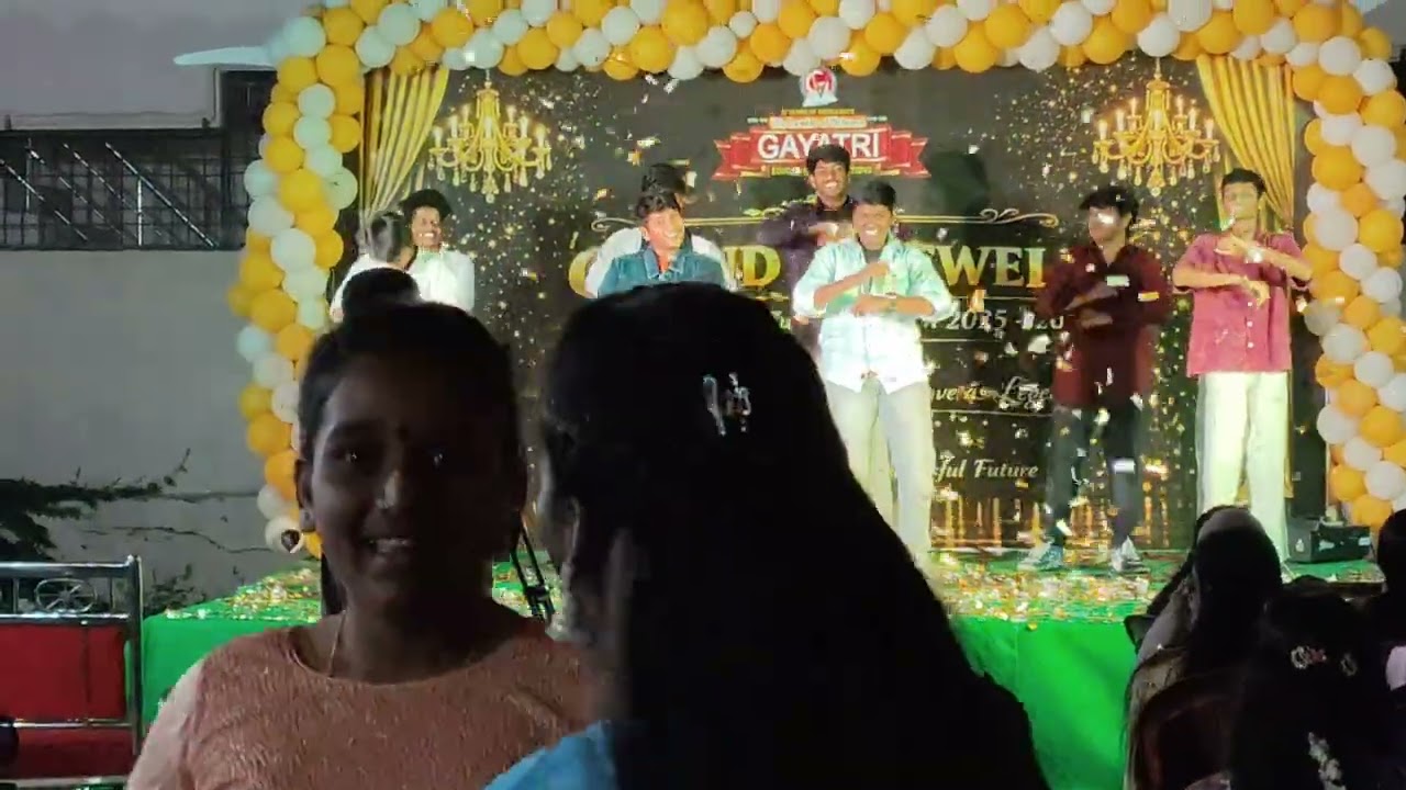 My son farewell party 10th class in Gayatri Vidyalaya full enjoy 😍😍