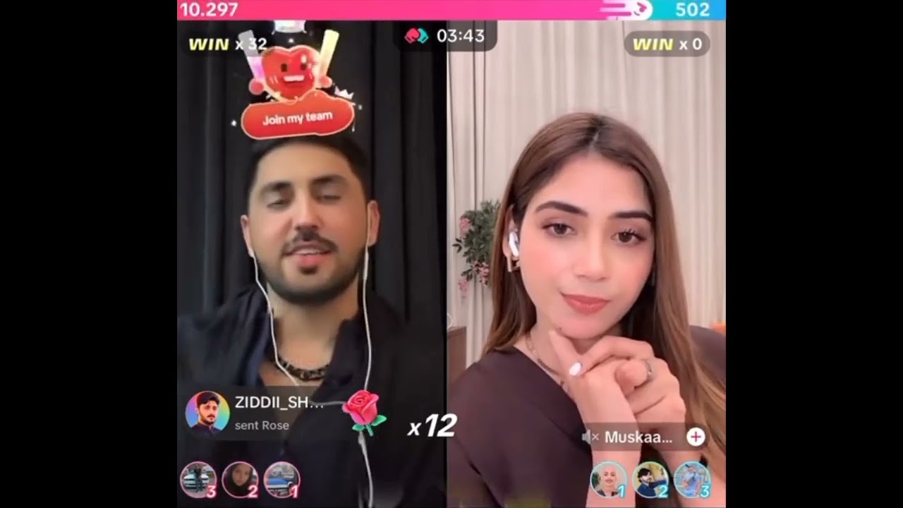 Mr Pattlo VS Muskaan | Punishment Match Tiktok Live