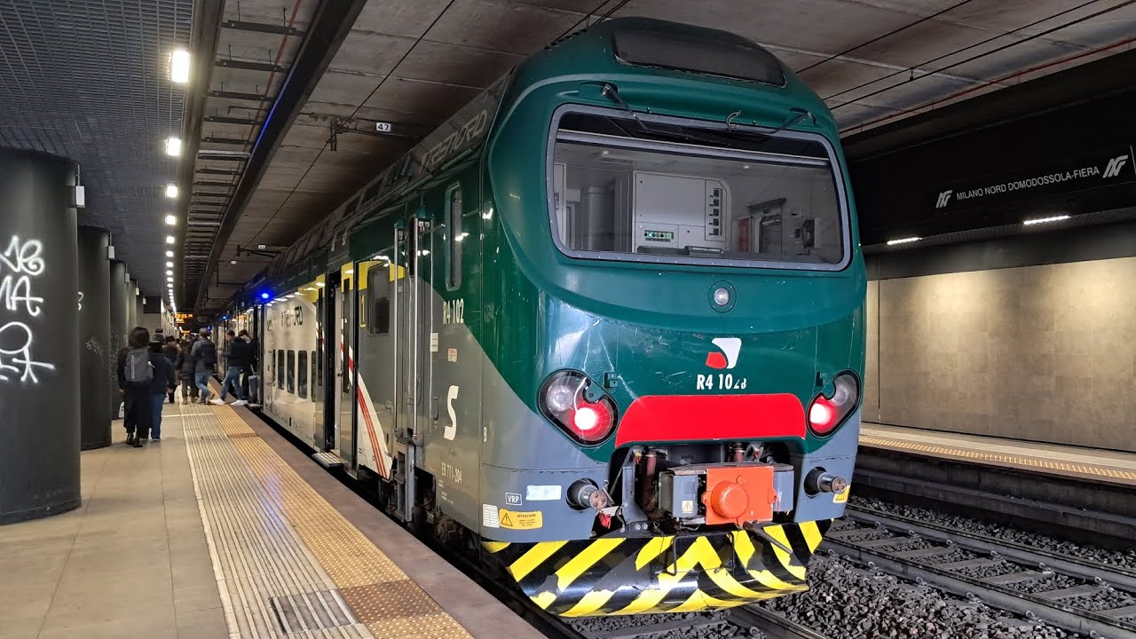 ARRIVI e PARTENZE & TRANSITI alla stazione di MILANO NORD DOMODOSSOLA FIERA!