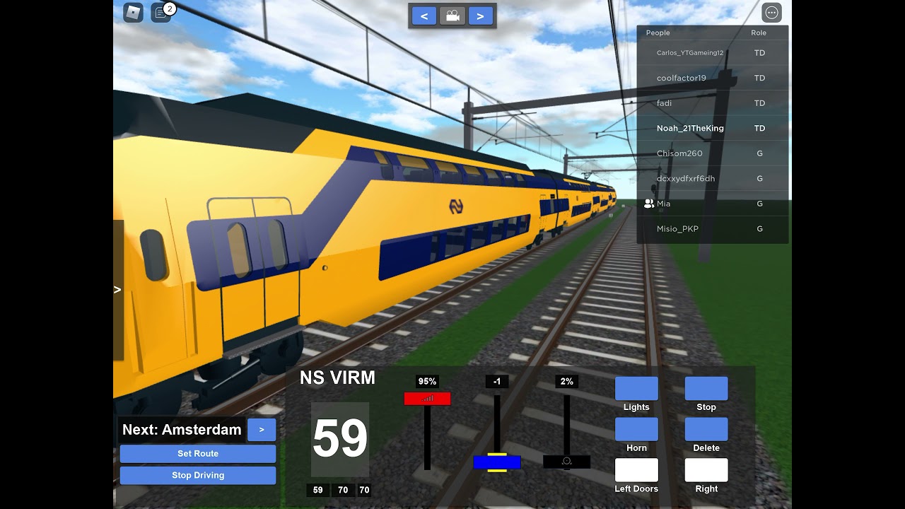 (Project Railrunner, Roblox) Amsterdam Centraal - Utrecht Centraal with 2x VIRM 4
