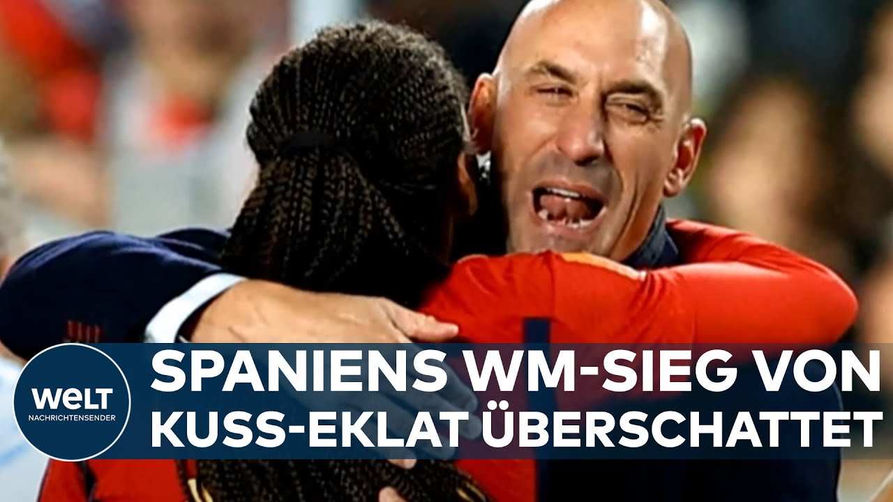 SPANIEN FEIERT WM-SIEG: Verbandschef Rubiales gerät wegen Kuss auf den Mund in Kritik