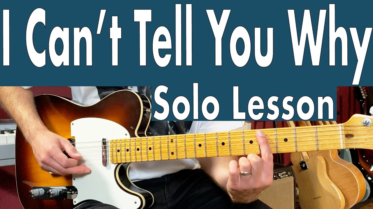 Eagles I Can't Tell You Why Guitar Solo Lesson + Tutorial + TABS