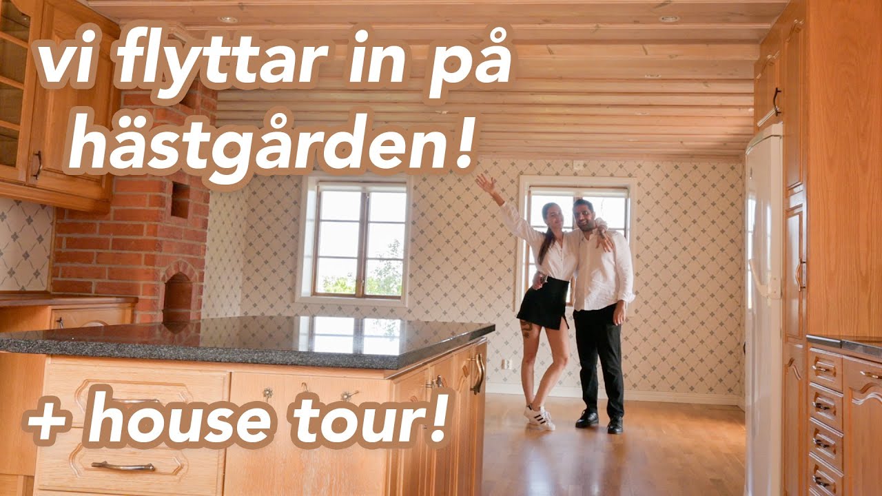 Vi flyttar in p&aring; g&aring;rden! + HOUSE TOUR // FLYTTVLOGG!